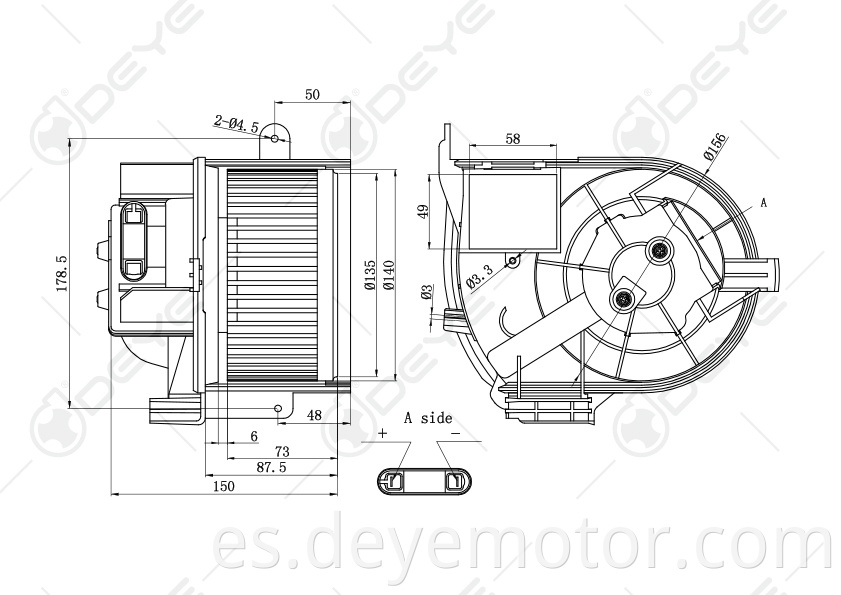 7701059205 7701057683 motor de ventilador automático más vendido para RENAULT CLIO